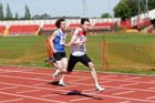 Dominic Weller (Gateshead) wins the under-15s 100 metres.
